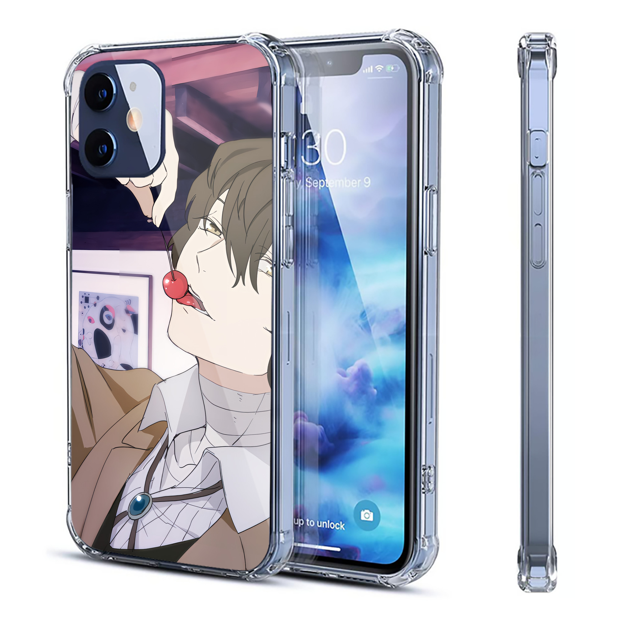 （画像用） 文豪ストレイドッグス Bungo Stray Dogs 【iPhone 12シリーズ対応】透明スマホケース（クリアソフトケース）